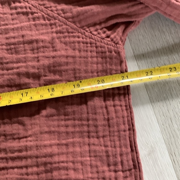 9 seed La Quinta Sweatshirt in Clay resort gauze textured size S USA long sleeve - Picture 6 of 10